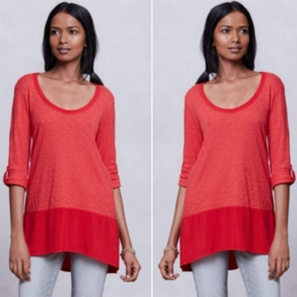 Anthropologie Left of Center Parkway Tunic Top